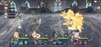 「挑戦の塔72階のバトル画面」