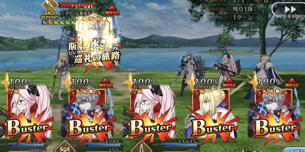 バスター宝具が耐久編成と相性が悪い