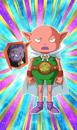 追い込まれた破壊神・ビルス（モナカの着ぐるみ）