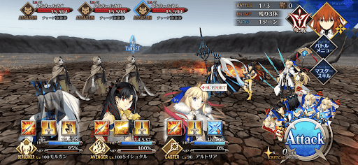 fgo-血沸き肉躍る狂宴_バトル1
