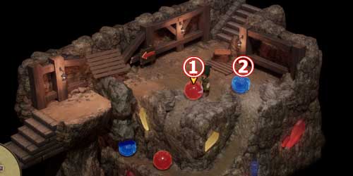 DQ7リイマジンド_採掘場2階ギミック