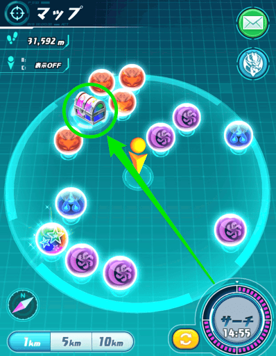 パズドラレーダー宝箱