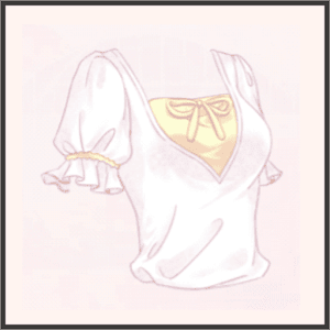 パフスリーブ（黄）