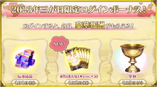 fgo-三が日ログインボーナス