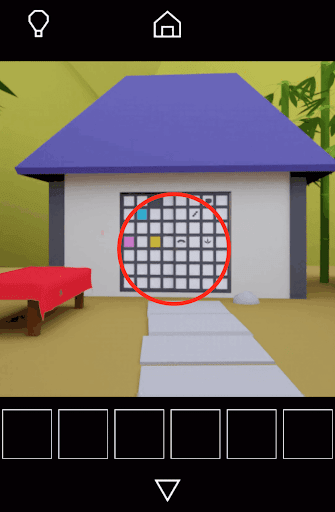 Dango_青い屋根の建物を拡大する