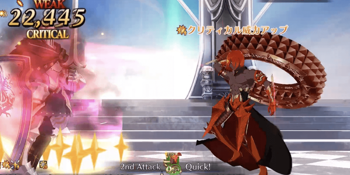 BとQで攻撃時にバフやデバフが発動