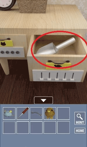 インコ脱出2_スコップの入手