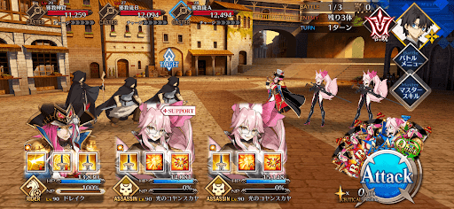 fgo-用心棒のアルバイト上級_バトル1