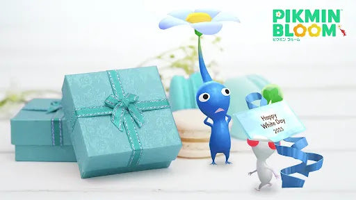 ホワイトデーシールデコピクミン