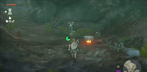 宿屋や焚き火で時間を進めて天候を変える