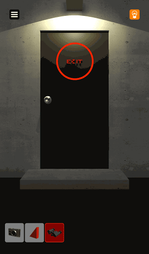 脱出ゲーム非常階段_1階_扉を拡大する