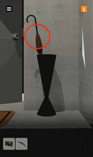 脱出ゲーム非常階段_3階_傘を入手する