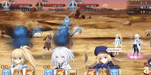 fgo-役者はいなくなった_バトル1