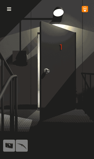 脱出ゲーム非常階段_1階_部屋の中に入る