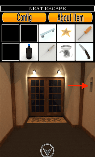 BARからの脱出_廊下奥の壁