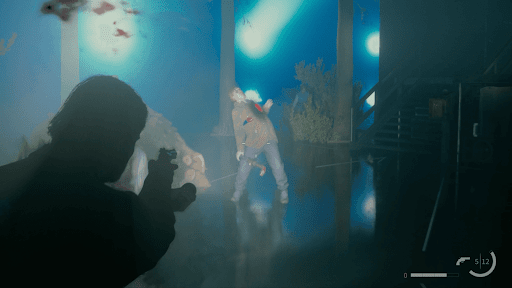 敵を倒しながらステージ奥へ進む