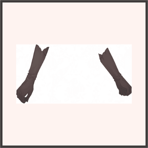 シルクの手袋（茶）