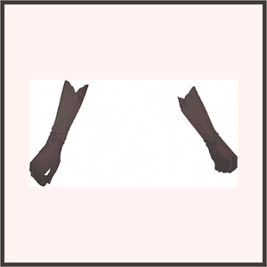 シルクの手袋（茶）