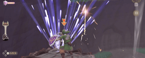 ゼルダSWS_石柱を叩き込む