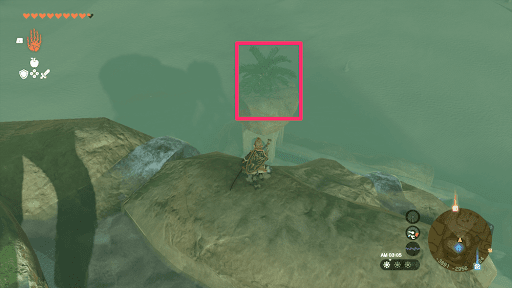 盾はソリョタニゴの祠のすぐ西側