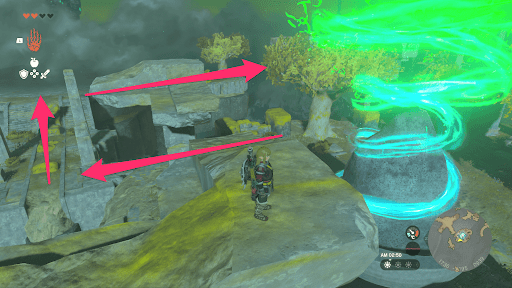 空島をぐるっと回り込むのもあり