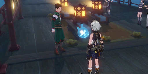 瑠月港の千に話しかける