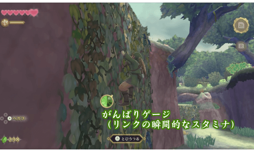 ゼルダの伝説_スカイウォードソードHD「がんばりゲージ」