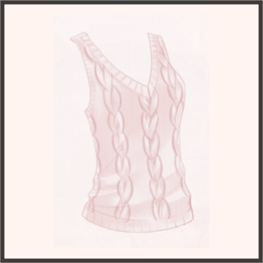 ニットベスト（桃）