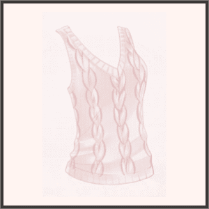 ニットベスト（桃）