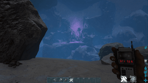 強者の洞窟_紫のクリスタル