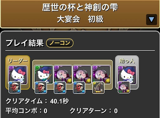 歴世の杯と神創の雫ダンジョン-初級周回パーティ