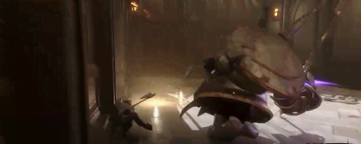 回転攻撃は壁を背にしてガードする