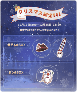 クリスマス限定BOX