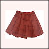 プリーツミニスカート（赤）