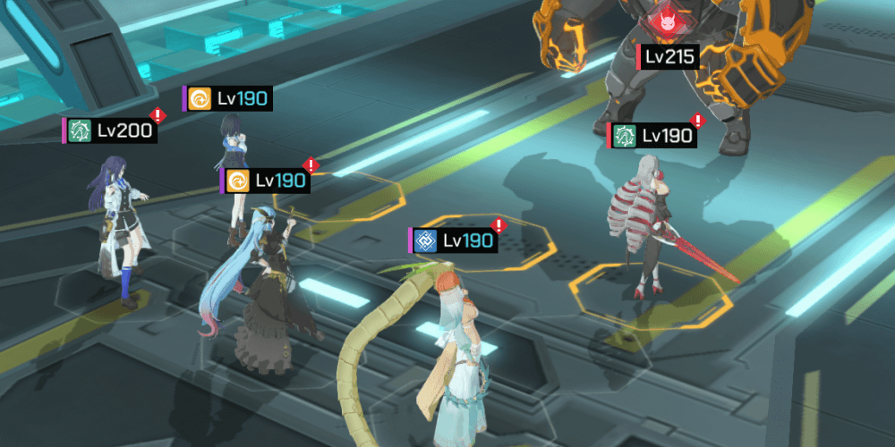 遠距離キャラを中心に編成