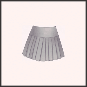 ミニプリーツスカート