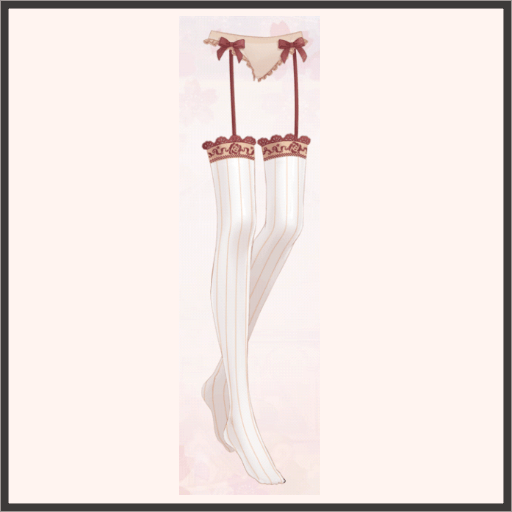 百花ガーターストッキング