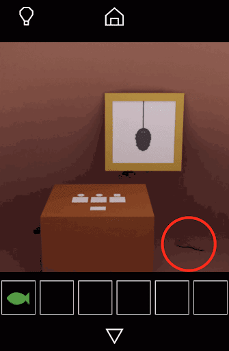 Dango_ミノムシが四角形であることを確認して画面右下の鍵を入手する