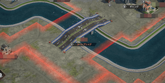 ブリッジは隣のエリアに移動できる