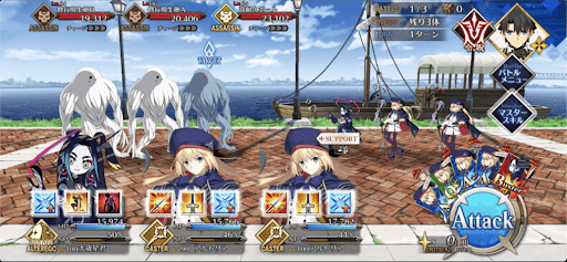 fgo-カルデアシアター 各方面から絶賛の嵐級_バトル1