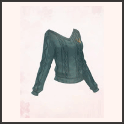 ニットセーター（緑）