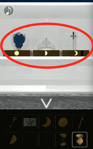 月の見える城からの脱出_月の石