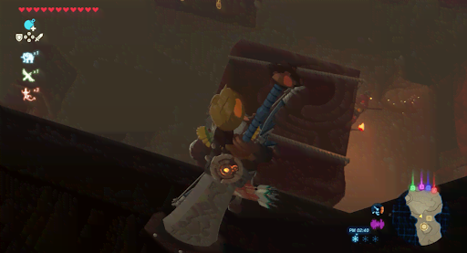 BotW_バナナを使った奥への進み方