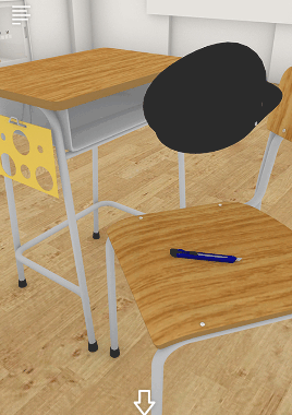 Schoolしょんぼりチャーリーと不思議な教室_カッター