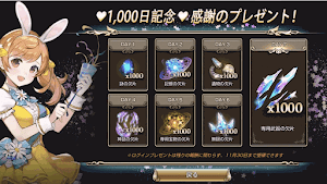 1000日記念ログインボード