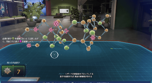 汚染原子を破壊する