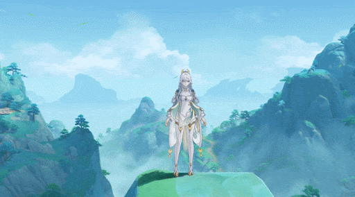 桂花に触れる金刃