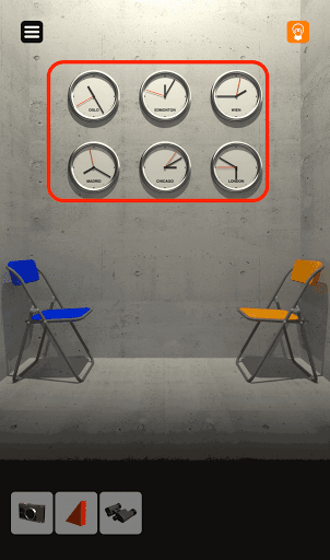 脱出ゲーム非常階段_1階_時計の丸