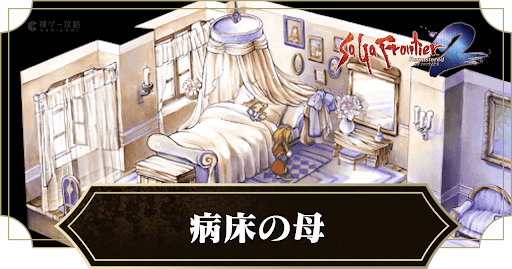 病床の母