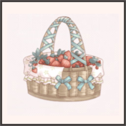 いちごの籠（ミント）